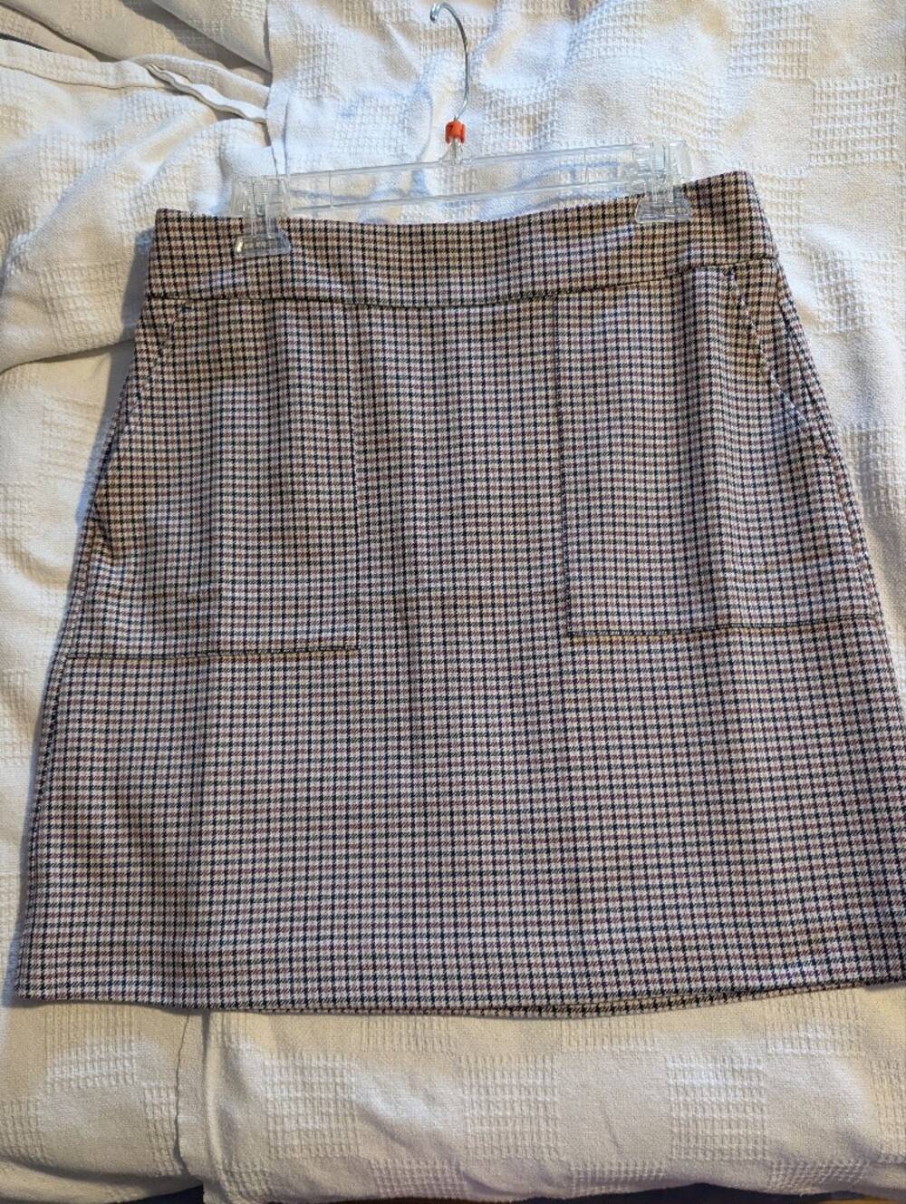 Ann Taylor Houndstooth Plaid Skirt New With Tags